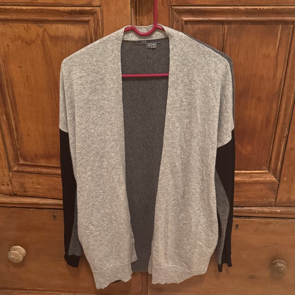 Vince Gray and Black cardigan